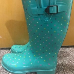Rain Boots-Polkadot